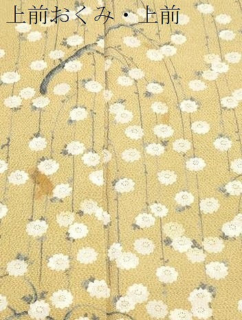 平和屋着物▼訪問着　枝花文　鬼しぼ縮緬　正絹　逸品　CABA6796th