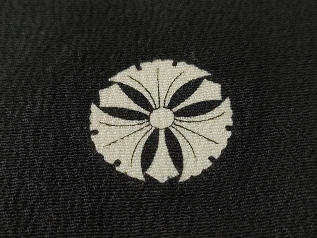 平和屋着物■豪華黒留袖　駒刺繍　道長草花文　金彩　正絹　逸品　CABA7019ev