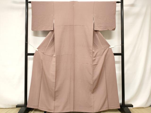 平和屋着物■上質な色無地 石竹色 正絹 逸品 CABA7122ev