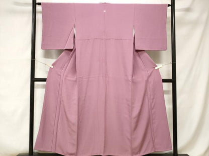 平和屋着物■上質な色無地 菖蒲色 正絹 逸品 CABA7123ev