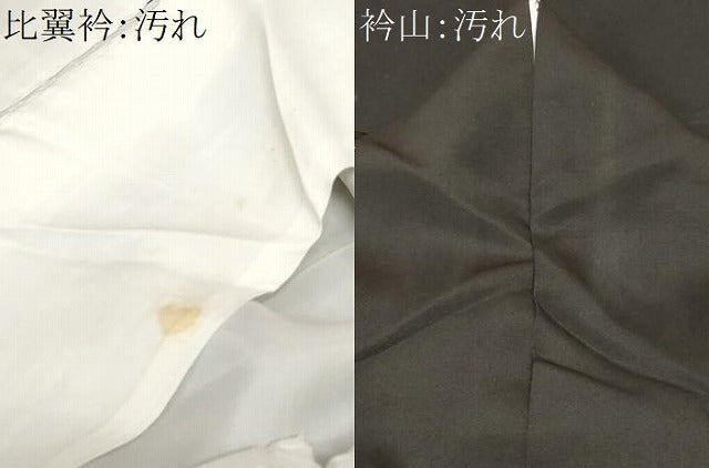 平和屋着物■豪華黒留袖 刺繍 尾長鳥花文 金銀彩 正絹 逸品 CABA7210ev
