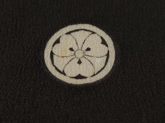 平和屋着物■豪華黒留袖 刺繍 尾長鳥花文 金銀彩 正絹 逸品 CABA7210ev