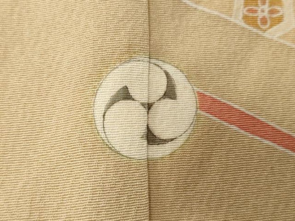 平和屋着物■訪問着 鬘帯花文 正絹 逸品 CABA7271ev