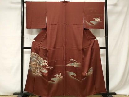 平和屋着物■訪問着 御所解文 暈し染め 金彩 正絹 逸品 CABA7276ev