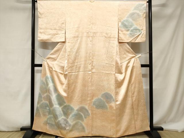 平和屋着物■訪問着 遠山文 暈し染め 正絹 逸品 CABA7349ev