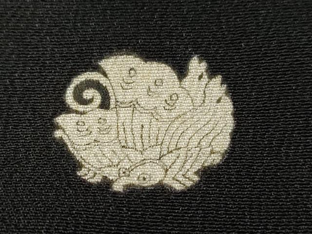 平和屋着物■豪華黒留袖 刺繍 孔雀笹松葉文 暈し染め 金彩 正絹 逸品 CABA7380ev
