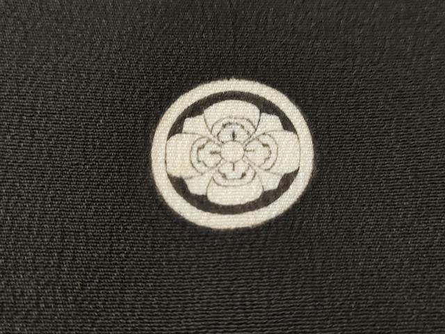 平和屋着物■豪華黒留袖 刺繍 片輪車花鳥文 金彩 正絹 逸品 CABA7414ev