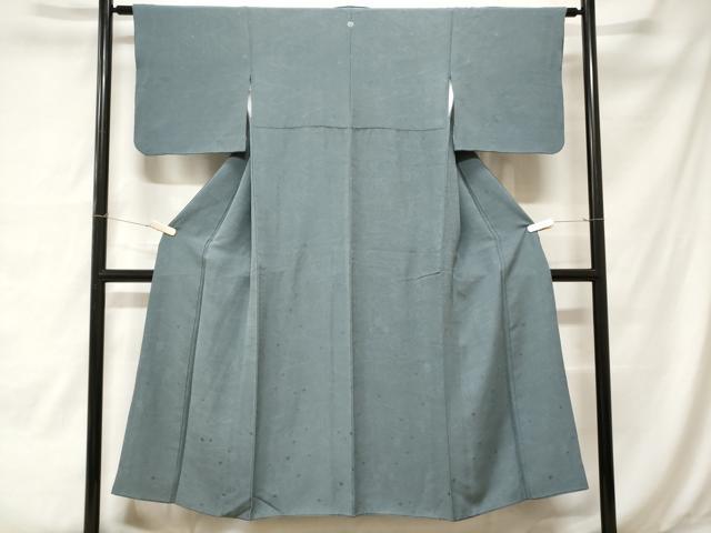 平和屋着物■上質な色無地 流水箔散らし文 薄縹色 正絹 逸品 CABA7423ev
