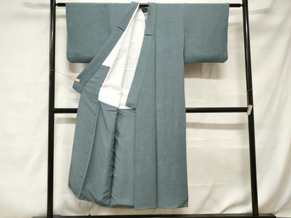 平和屋着物■上質な色無地 流水箔散らし文 薄縹色 正絹 逸品 CABA7423ev