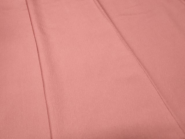 平和屋着物■上質な色無地 紅梅色 正絹 逸品 未使用 CABA7425ev