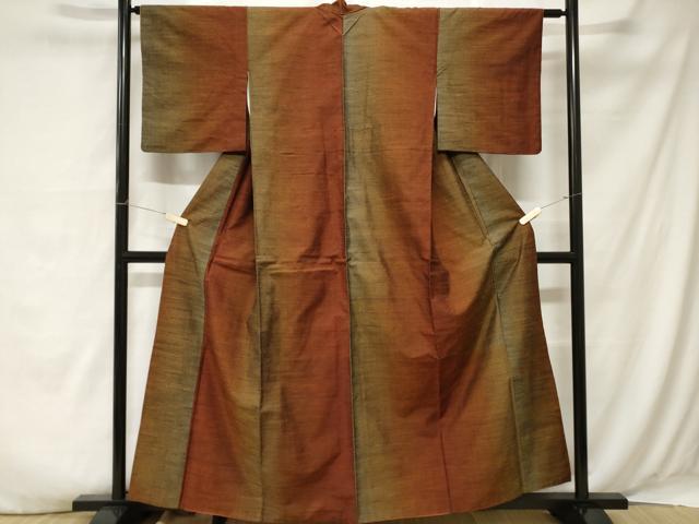 平和屋着物■上質な紬 霞文 正絹 逸品 CABA7436ev