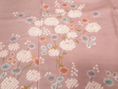 平和屋着物■訪問着 絞り 万寿菊 金彩 正絹 逸品 CABA7441ev