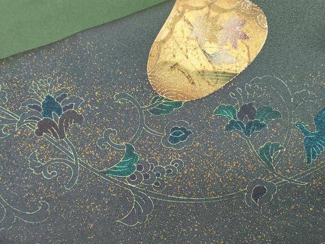 平和屋着物■訪問着 鏡裏更紗花文 暈し染め 金彩 正絹 逸品 CABA7451ev