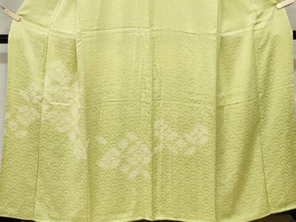 平和屋着物■訪問着 総絞り 青海波花文 正絹 逸品 CABA7458ev
