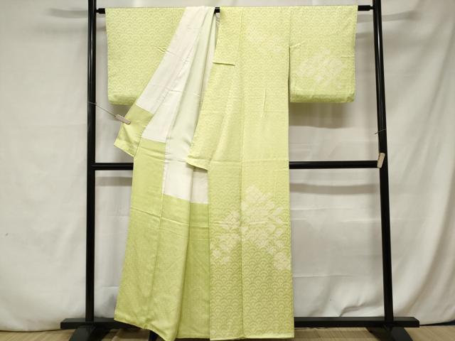 平和屋着物■訪問着 総絞り 青海波花文 正絹 逸品 CABA7458ev