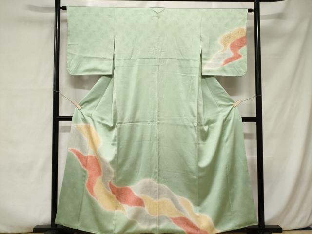 平和屋着物■訪問着 道長文 暈し染め 正絹 逸品 CABA7472ev
