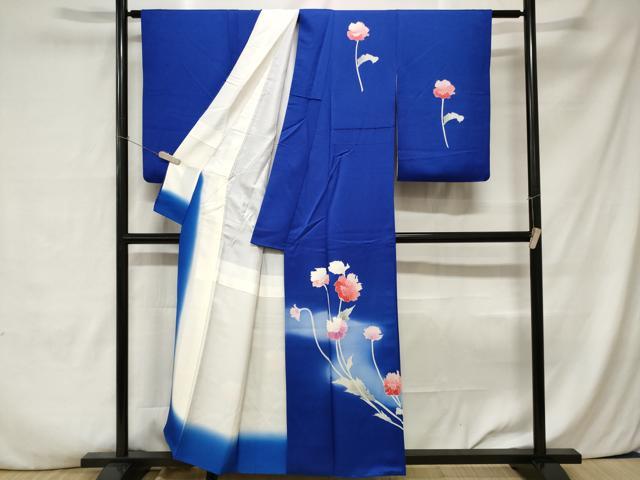 平和屋着物■訪問着 枝花文 暈し染め 正絹 逸品 CABA7476ev