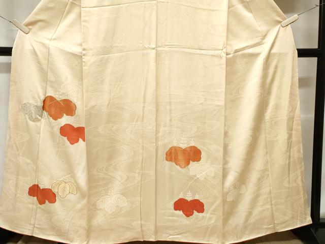 平和屋着物■訪問着 駒刺繍 流水桐文 金彩 正絹 逸品 CABA7526ev
