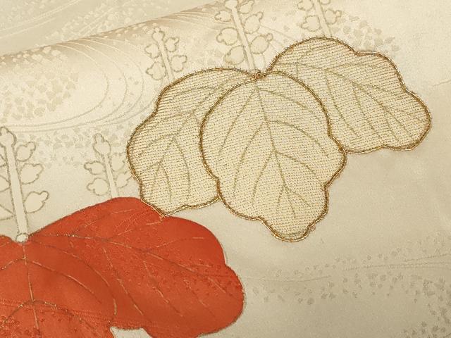 平和屋着物■訪問着 駒刺繍 流水桐文 金彩 正絹 逸品 CABA7526ev