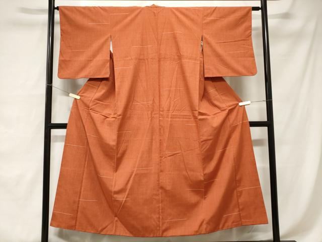 平和屋着物■上質な紬 横段文 正絹 逸品 CABA7585ev
