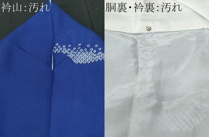 平和屋着物■上質な小紋　破れ鏡裏花文　正絹　逸品　CABA7629fb