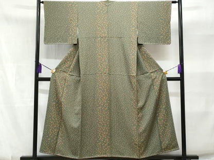平和屋着物■上質な小紋　枝垂れ花文　正絹　逸品　CABA7843fb