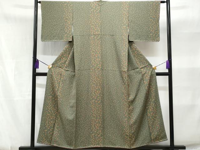平和屋着物■上質な小紋　枝垂れ花文　正絹　逸品　CABA7843fb