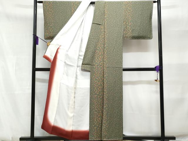 平和屋着物■上質な小紋　枝垂れ花文　正絹　逸品　CABA7843fb