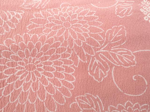 平和屋着物■上質な小紋　絞り　菊唐草文　正絹　逸品　CABA7866fb