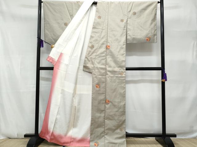 平和屋着物○上質な紬 変わり間道 正絹 逸品 DAAZ7307ud 平和屋着物