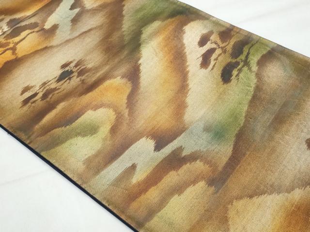 平和屋着物◎六通柄袋帯 枝松文 正絹 逸品 CABA7942fb