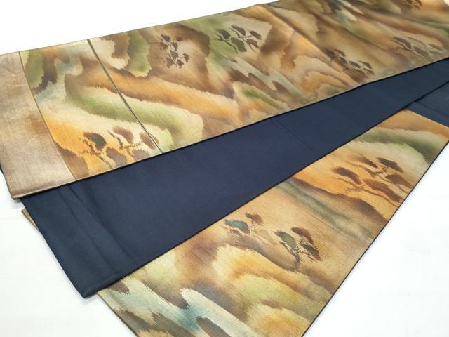 平和屋着物◎六通柄袋帯 枝松文 正絹 逸品 CABA7942fb