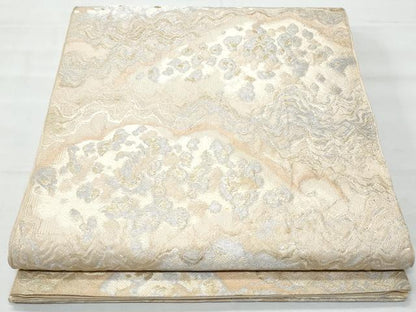 平和屋着物◎六通柄 本袋帯 道長文 金銀糸 正絹 逸品 CABA7943fb