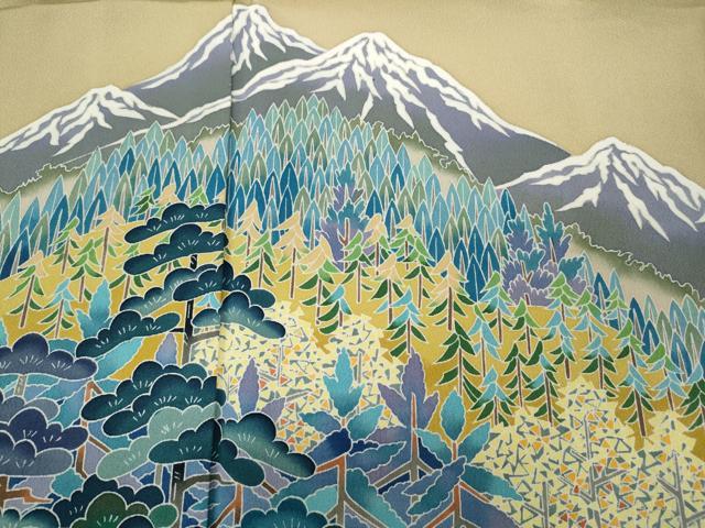 平和屋着物●豪華色留袖　友禅　作家物　彩賀旅情　正絹　逸品　CABA8007ut