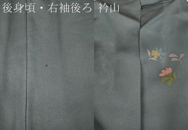 平和屋着物●訪問着 エ霞花文 金彩 正絹 逸品 CABA8009ut