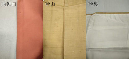 平和屋着物●上質な紬　卵色　正絹　逸品　CABA8012ut