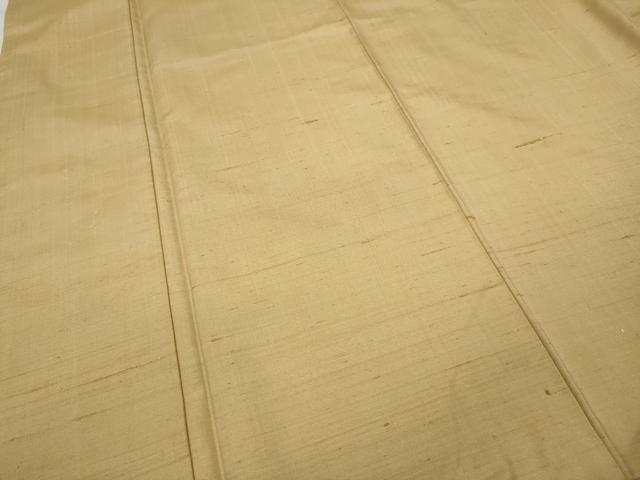 平和屋着物●上質な紬　卵色　正絹　逸品　CABA8012ut