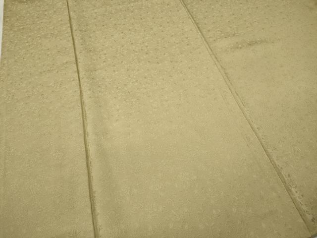 平和屋着物●上質な色無地 舞花地紋 浅黄色 正絹 逸品 CABA8017ut