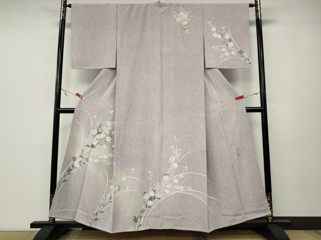 平和屋着物●訪問着　作家物　花籠文　暈し染め　金彩　正絹　逸品　CABA8044ut