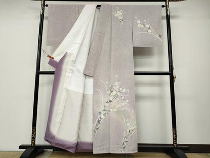 平和屋着物●訪問着　作家物　花籠文　暈し染め　金彩　正絹　逸品　CABA8044ut