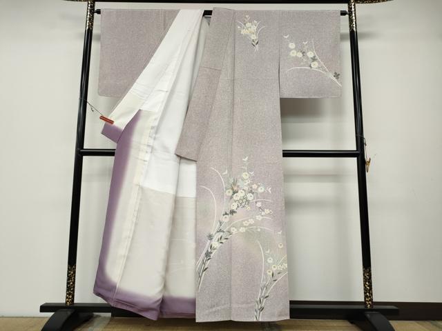 平和屋着物●訪問着　作家物　花籠文　暈し染め　金彩　正絹　逸品　CABA8044ut