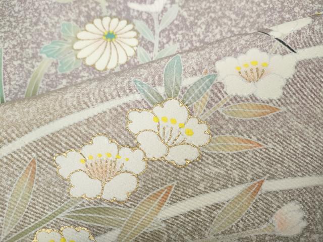 平和屋着物●訪問着　作家物　花籠文　暈し染め　金彩　正絹　逸品　CABA8044ut