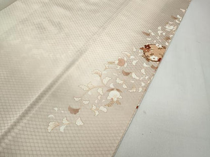 平和屋着物●訪問着　駒刺繍　草花丸文　暈し染め　金彩　正絹　逸品　CABA8058ut