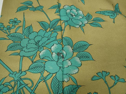 平和屋着物●訪問着 刺繍 花蝶文 正絹 逸品 CABA8060ut
