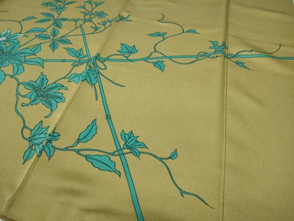 平和屋着物●訪問着 刺繍 花蝶文 正絹 逸品 CABA8060ut