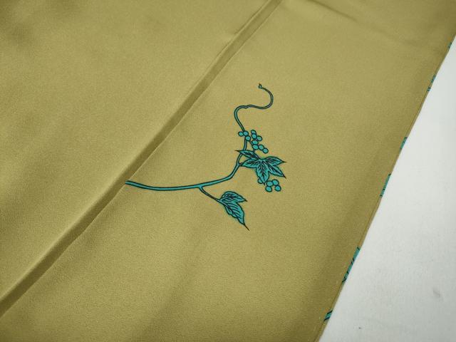 平和屋着物●訪問着 刺繍 花蝶文 正絹 逸品 CABA8060ut