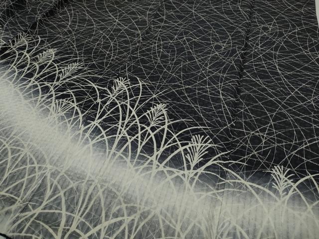 平和屋着物○訪問着 すすき 暈し染め 正絹 逸品 CABA8061ut