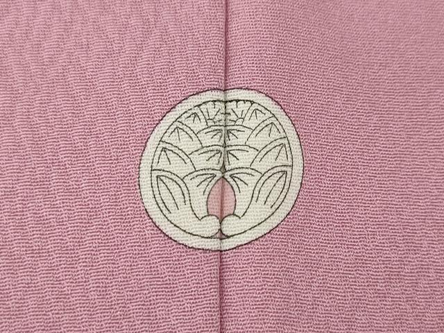 平和屋着物●豪華色留袖　雲取り絵巻花地紋　鴇色　正絹　逸品　CABA8066ut