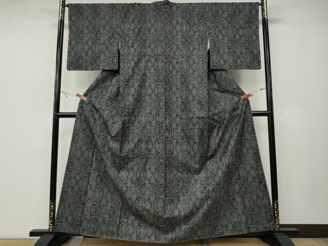 平和屋着物●本場大島紬　7マルキ　吉祥間道　正絹　逸品　CABA8069ut