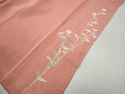 平和屋着物●訪問着 枝花文 暈し染め 金銀彩 正絹 逸品 CABA8074ut